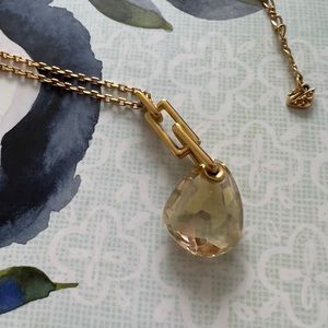 Swarovski Gold Pendant Necklace